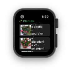 GreenMine Apple watch plantes
